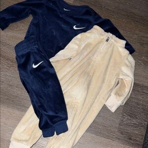 Nike 6mo Baby Bundle ~Outfit and footless Bodysuit GUC
